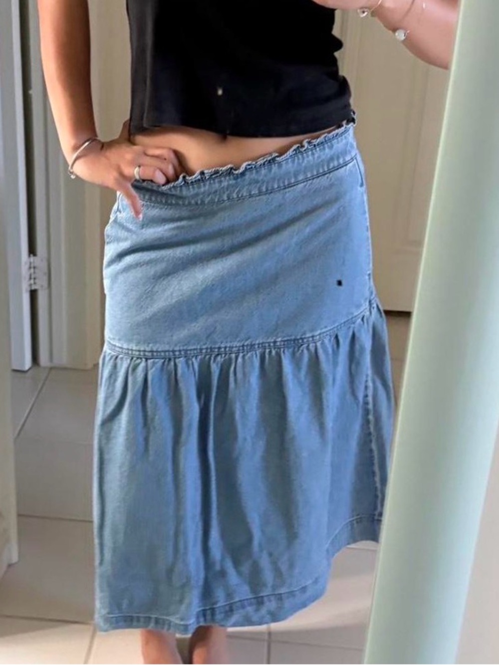 Madewell Denim Midi Skirt